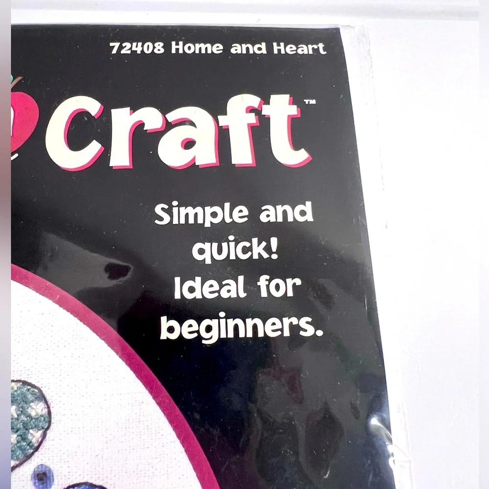 Vintage Beginners Stamped Cross Stitch Kit - Home and Heart by Dimensions